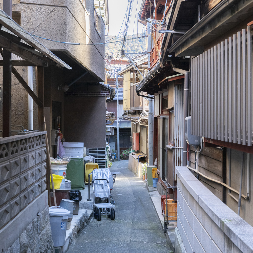 レトロで魅力的な路地